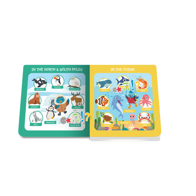 First 100 Animals Board Book by Ditty Bird - Friends of K