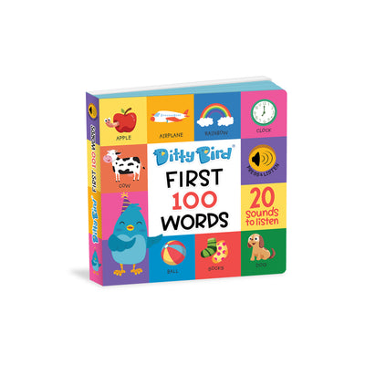 First 100 Words Board Book by Ditty Bird - Friends of K
