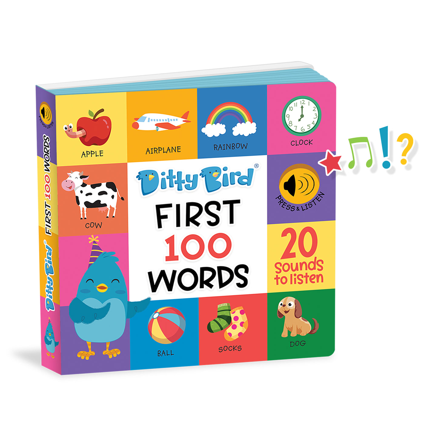 First 100 Words Board Book by Ditty Bird - Friends of K