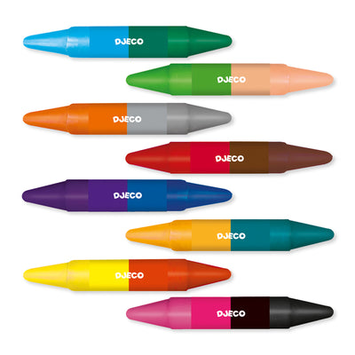 8 Twins Crayons by Djeco - Friends of K
