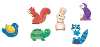Duo Animals 12pc Puzzle by Djeco - Friends of K
