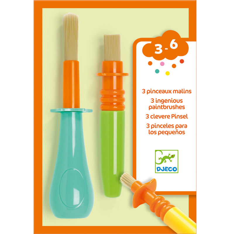 Ingenious Paintbrushes (set of 3) by Djeco - Friends of K