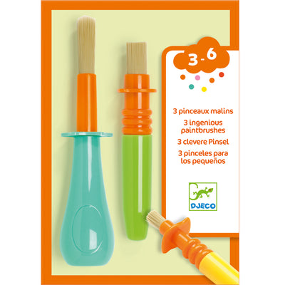 Ingenious Paintbrushes (set of 3) by Djeco - Friends of K