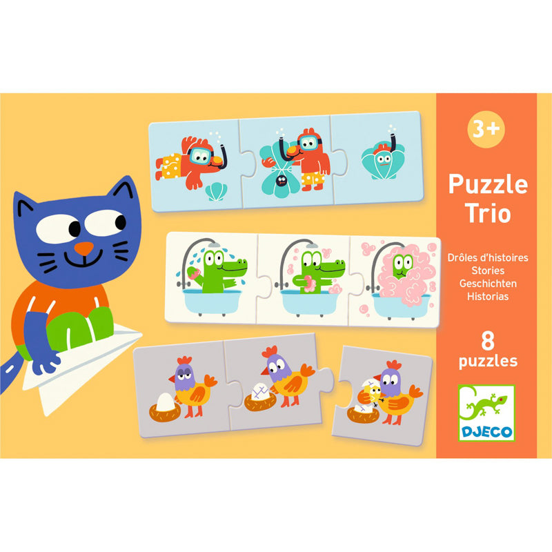 Trio Funny Stories 24pc Puzzle by Djeco - Friends of K