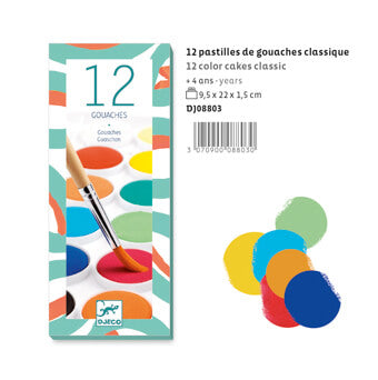 12 Colour Cakes Classic by Djeco - Friends of K