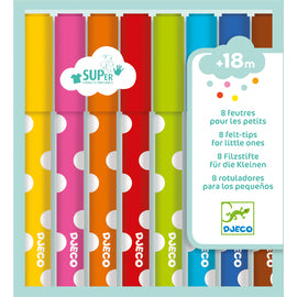 8 Little Ones Felt Tips by Djeco - Friends of K