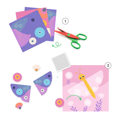 Crinkle Cutting Collage Set by Djeco - Friends of K
