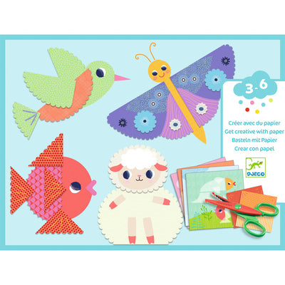 Crinkle Cutting Collage Set by Djeco - Friends of K