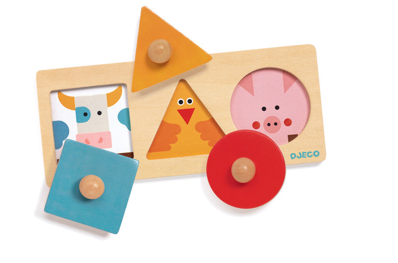Formabasic Wooden Puzzle by Djeco - Friends of K