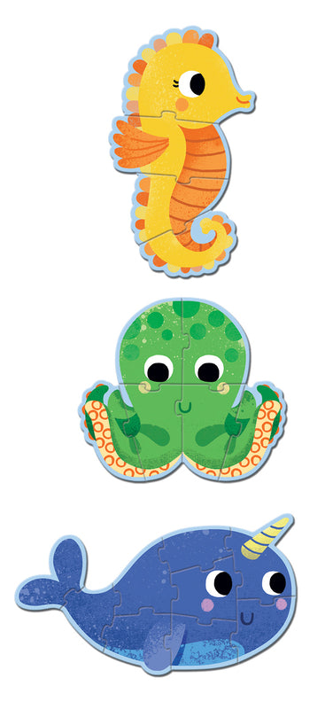 In The Sea 4, 6,9pc Primo Progressive Puzzle by Djeco - Friends of K