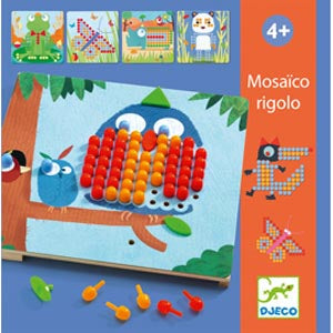 Rigolo Mosaico Peg Board by Djeco - Friends of K