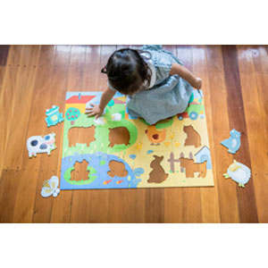 Tactile Farm 20pc Giant Puzzle by Djeco - Friends of K