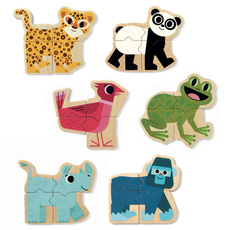 Wooden Magnetic Mixanimo Set by Djeco - Friends of K