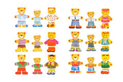 Dressing Bear Family by Kaper Kidz - Friends of K