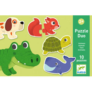 Duo Animals 20pc Puzzle by Djeco - Friends of K