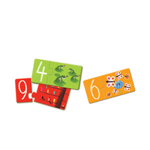 Duo Numbers 20pc Puzzle by Djeco - Friends of K