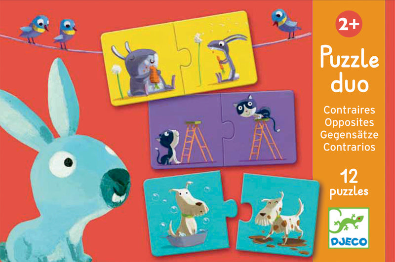 Duo Opposites 24pc Puzzle by Djeco - Friends of K