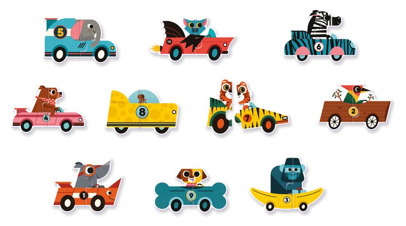 Duo Racing Cars 20pc Puzzle by Djeco - Friends of K