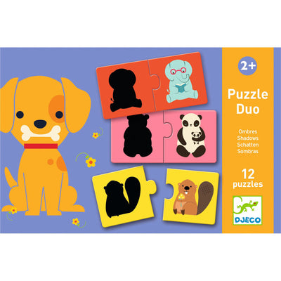 Duo Shadows 24pc Puzzle by Djeco - Friends of K