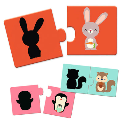 Duo Shadows 24pc Puzzle by Djeco - Friends of K