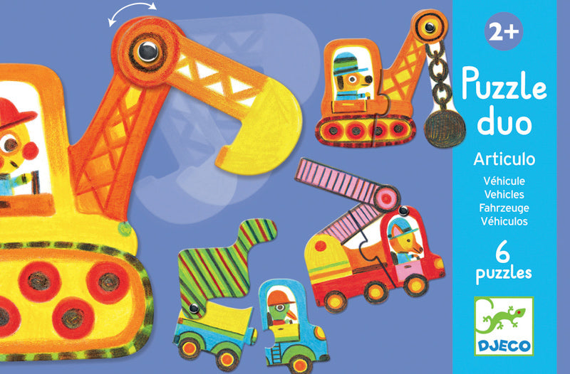 Duo Vehicles 12pc Puzzle by Djeco - Friends of K