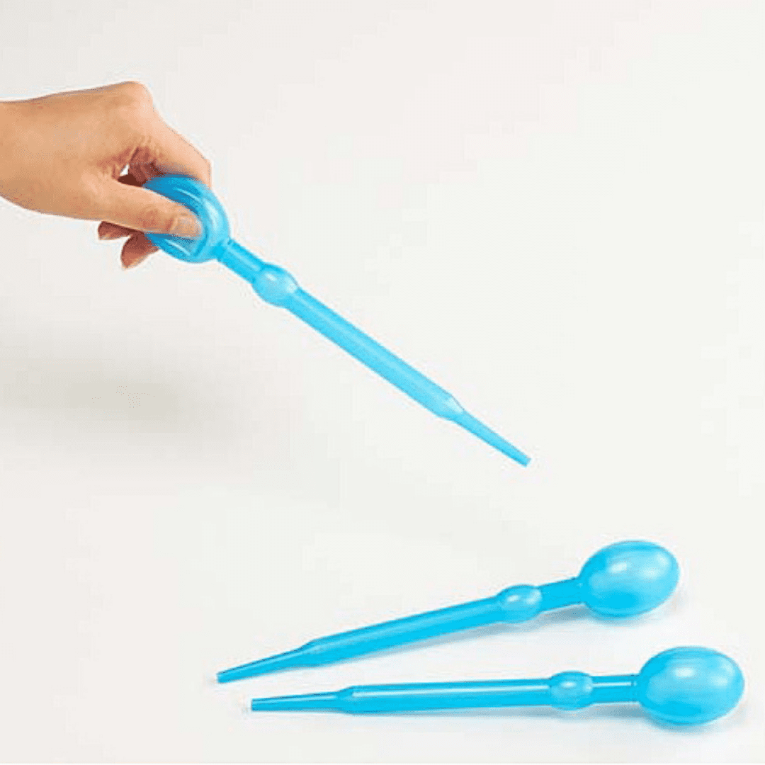 Giant Bulb Pipettes (pack of 6 - TRANSPARENT) by Educational Colours - Friends of K