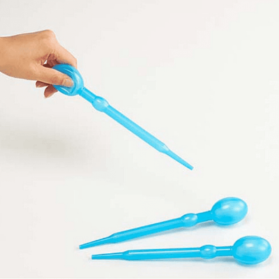 Giant Bulb Pipettes (pack of 6 - TRANSPARENT) by Educational Colours - Friends of K
