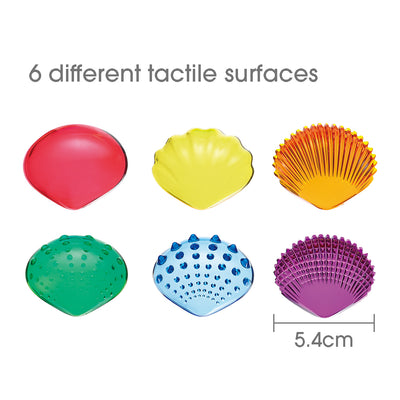 Transparent Tactile Shells (jar of 36) by EDX Education - Friends of K