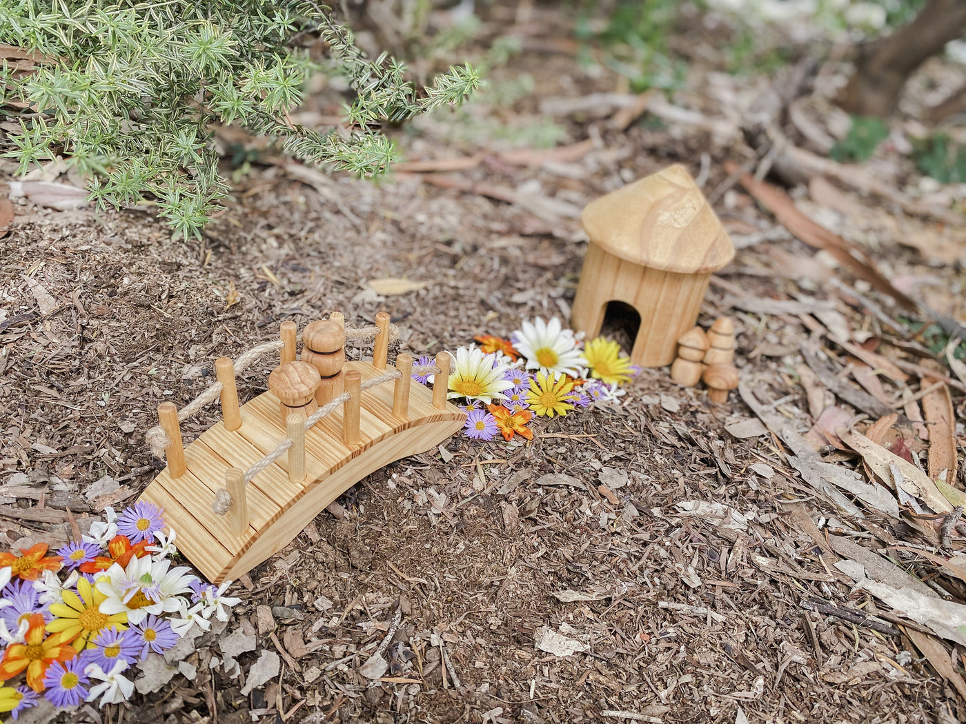 Small World Wooden Bridge by Explore Nook - Friends of K