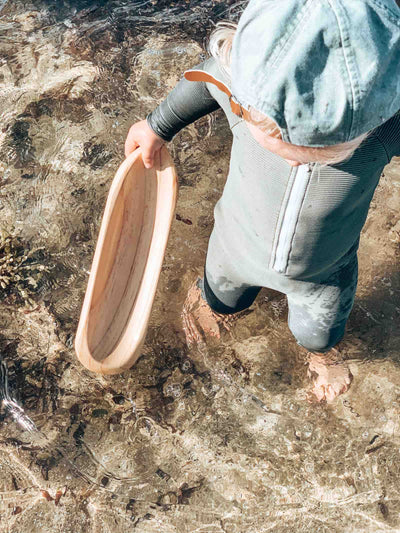 Wooden Toy Boat Canoe by Explore Nook - Friends of K