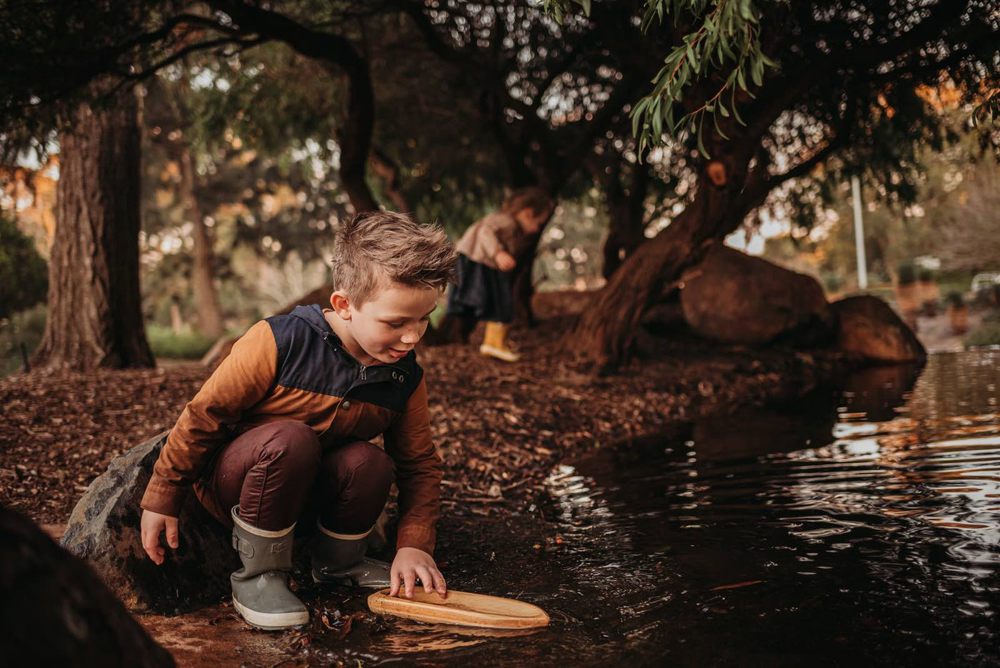 Wooden Toy Boat Canoe by Explore Nook - Friends of K