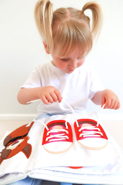Fabric Activity Book - My Big Day (Blue Cover) by Curious Columbus - Friends of K