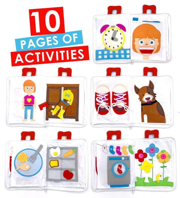 Fabric Activity Book - My Big Day (Red Cover) by Curious Columbus - Friends of K