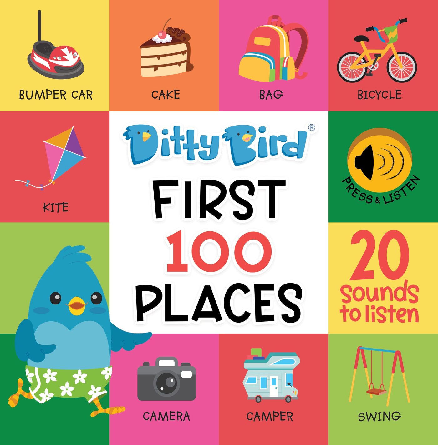 First 100 Places Board Book by Ditty Bird - Friends of K