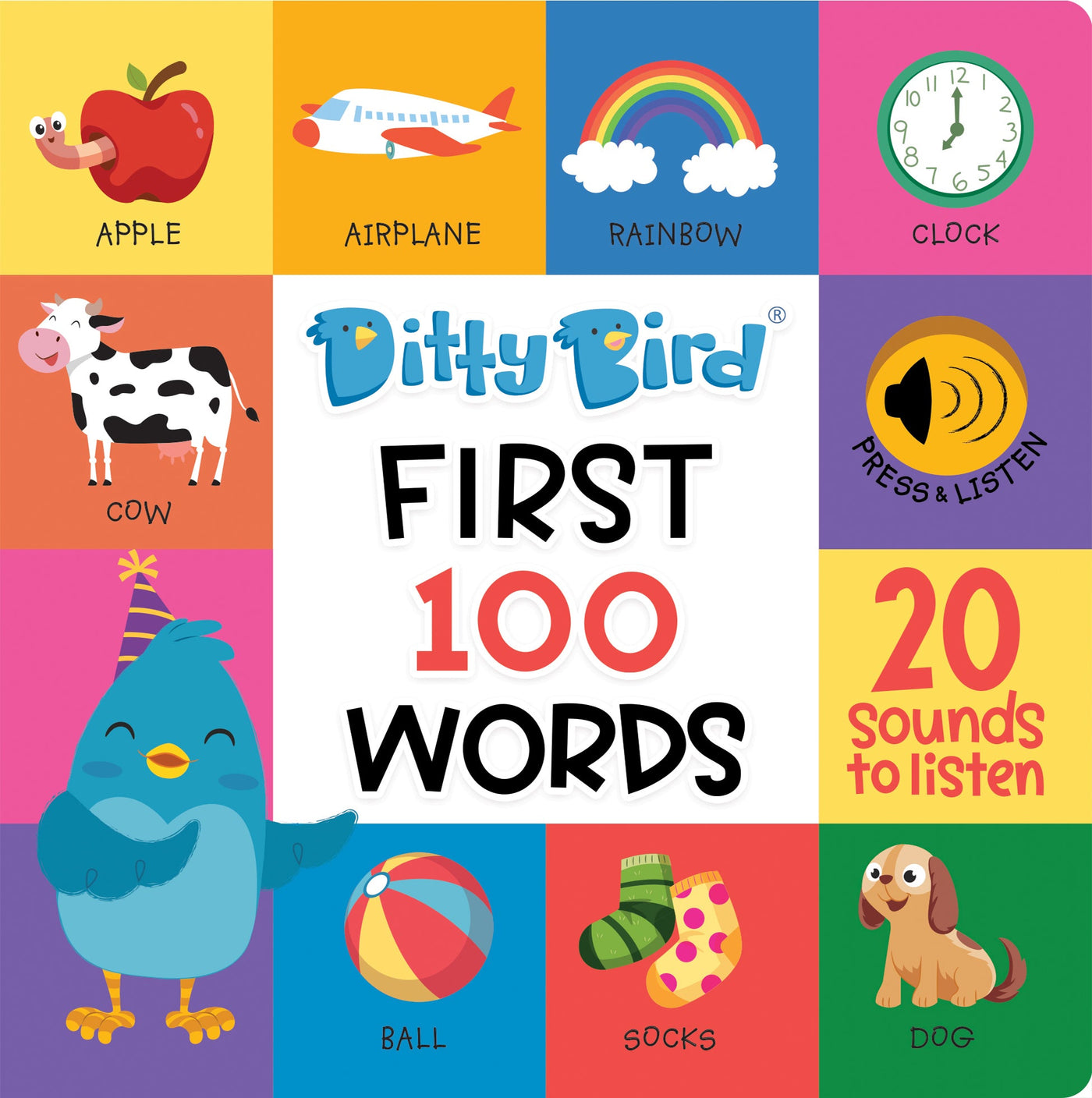First 100 Words Board Book by Ditty Bird - Friends of K