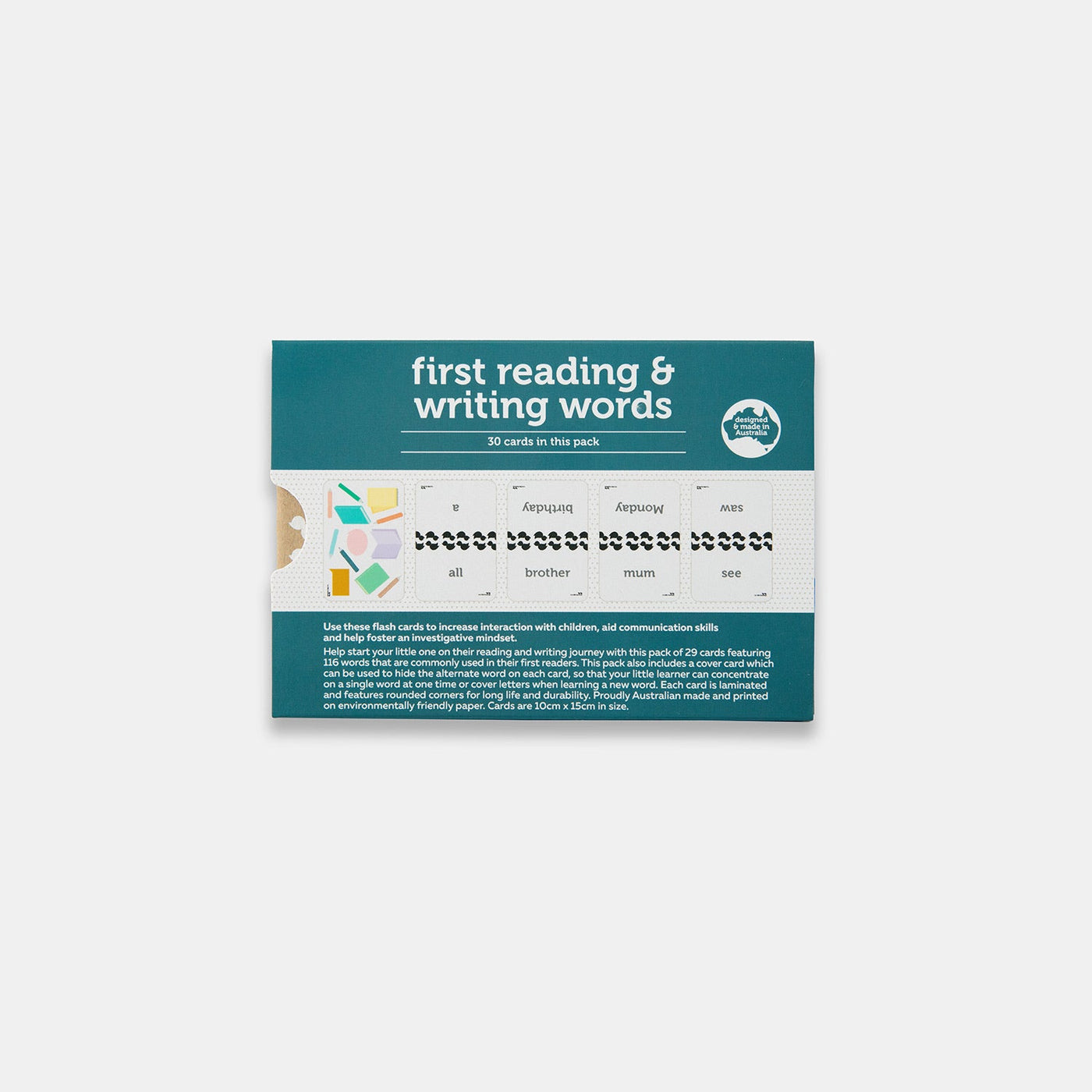 First Reading and Writing Words Cards by Two Little Ducklings - Friends of K