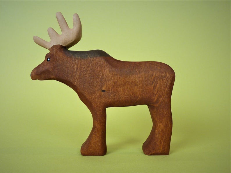Wooden Moose by Forest Melody - Friends of K