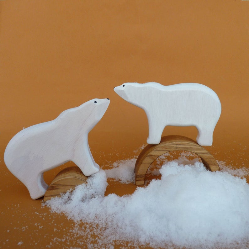 Wooden Polar Bear by Forest Melody - Friends of K