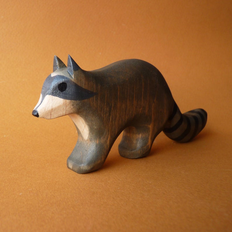 Wooden Raccoon by Forest Melody - Friends of K