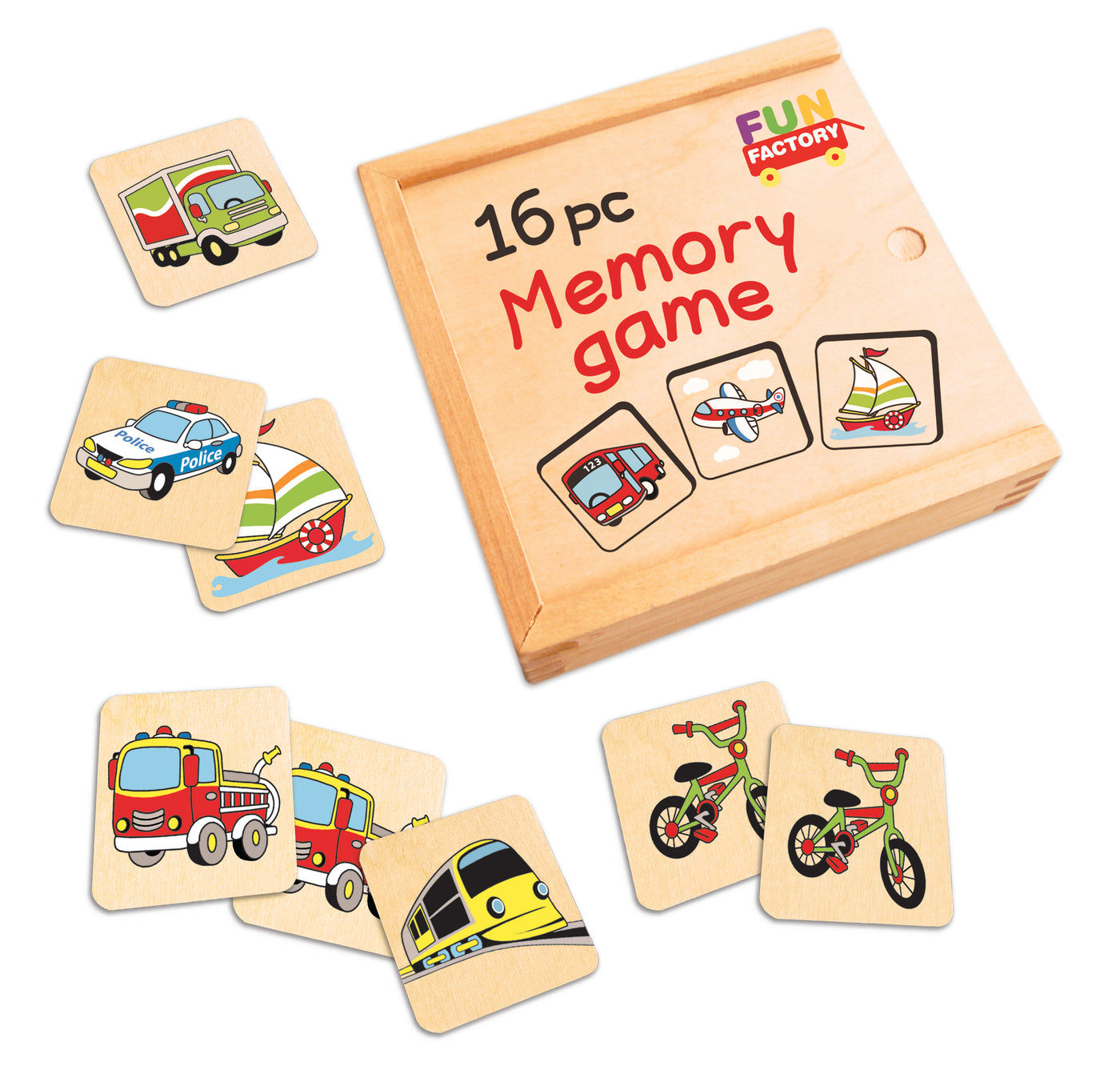 Memory Game 16pc by Fun Factory - Friends of K