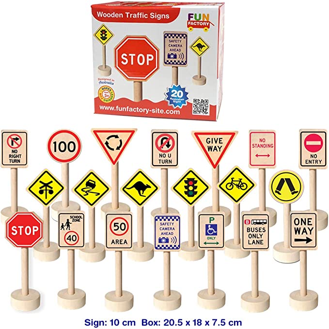 Traffic Signs - 20pc by Fun Factory - Friends of K