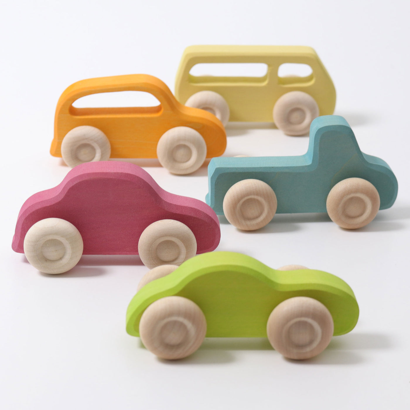 Grimm's | Cars Slimline, set of 5 by Grimm's - Friends of K