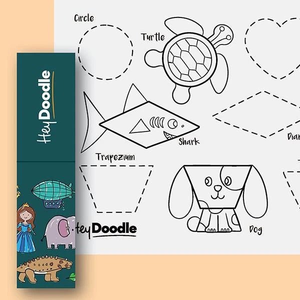 Reusable Silicone Drawing Mat: Mini Mats - DRW | Shape Shifters by Hey Doodle - Friends of K