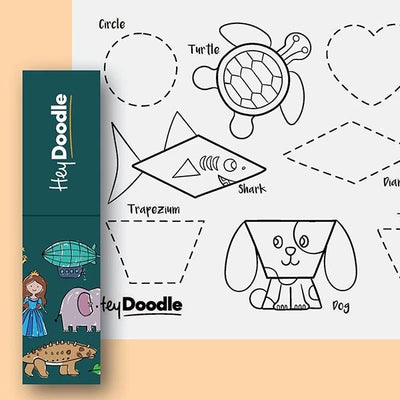 Reusable Silicone Drawing Mat: Mini Mats - DRW | Shape Shifters by Hey Doodle - Friends of K