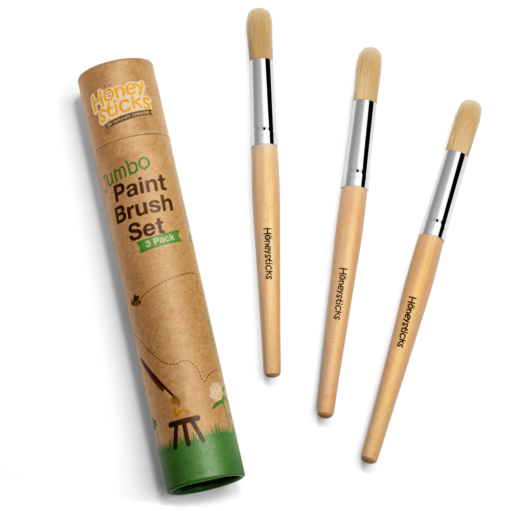 Honeysticks Jumbo Paint Brush Set - 3 Pack by Honeysticks - Friends of K