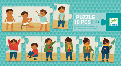 I am Dressing Up Progressive Puzzle by Djeco - Friends of K
