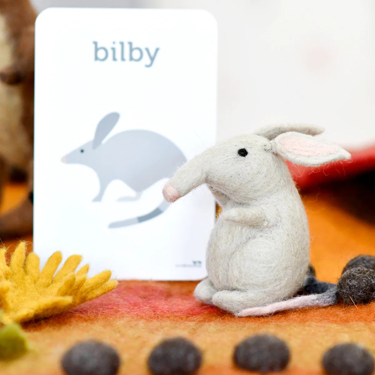 Felt Bilby Toy (Australian Animal)