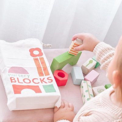 Nursery Blocks with Bag