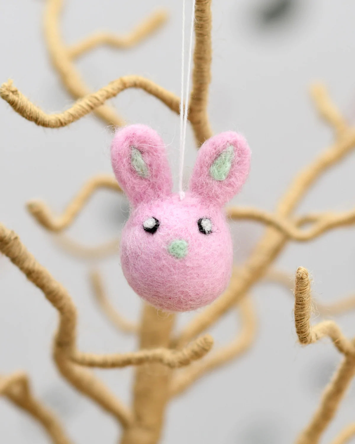 Felt Pink Bunny Ornament