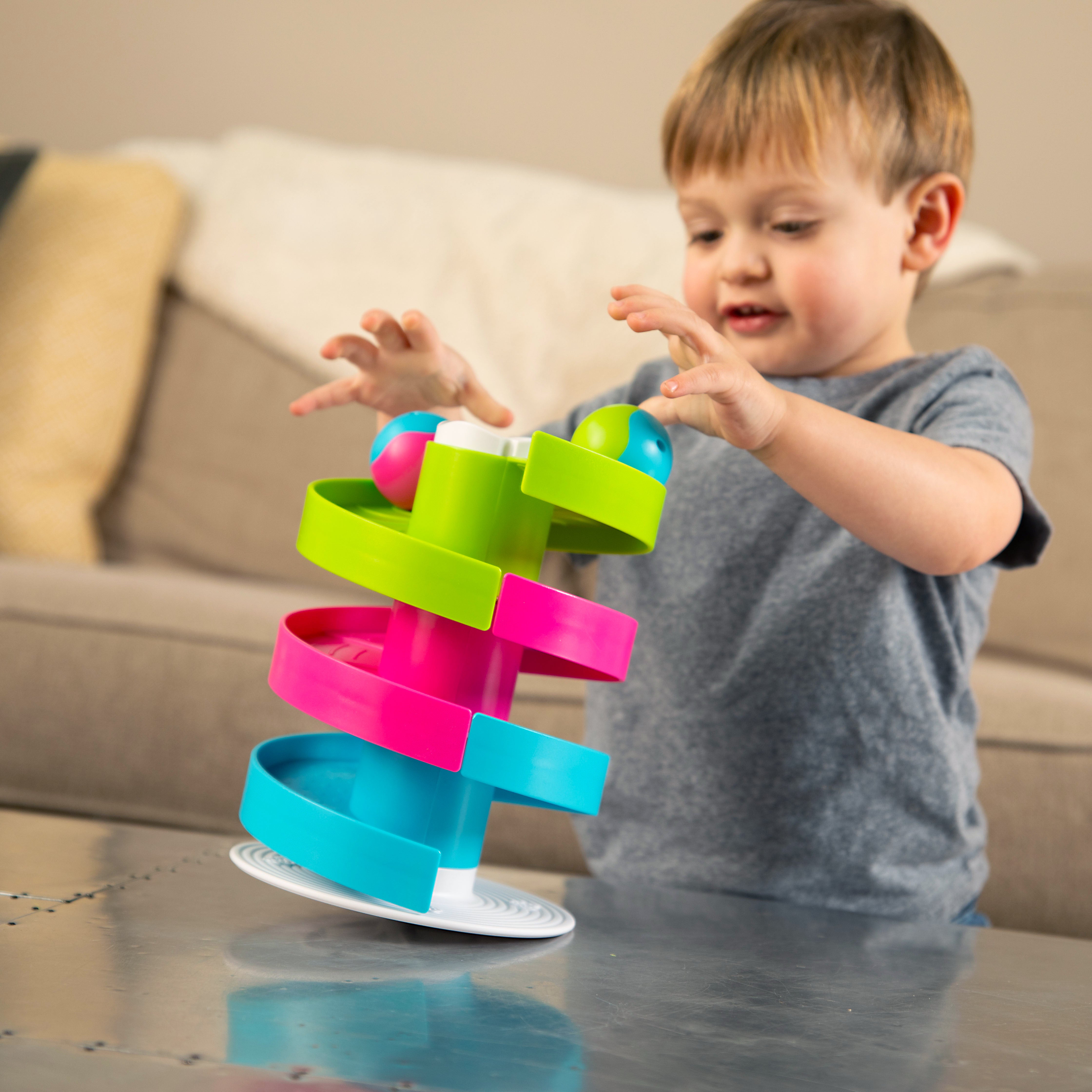 Fat Brain Toys | Wobble Run | Visual Tracking Toy | Friends of K